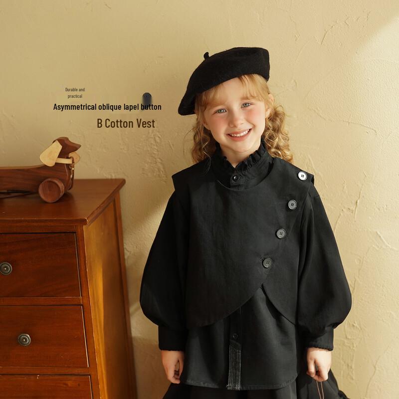 Toddler Girl s 2026 Spring Pure Cotton Short Vest 80