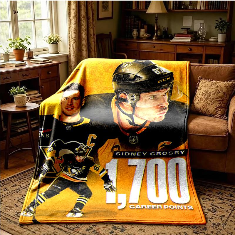 Crosby erreicht Wirft Decke Flanelldecken Plüsch für Sofa Bett Geschenke für Männer Frauen Reise Picknickdecke Weihnachts-Fan-Geschenke