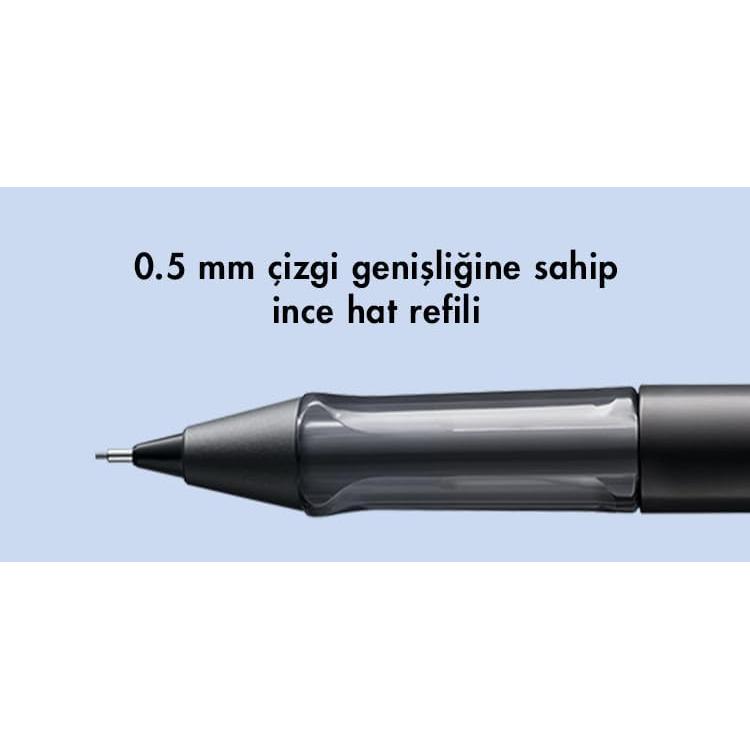 LAMY AL-star All Black Mechanical Pencil L171 0.5mm Limited Edition - A slightly thicker, aluminum-bodied popular model based on the best-selling