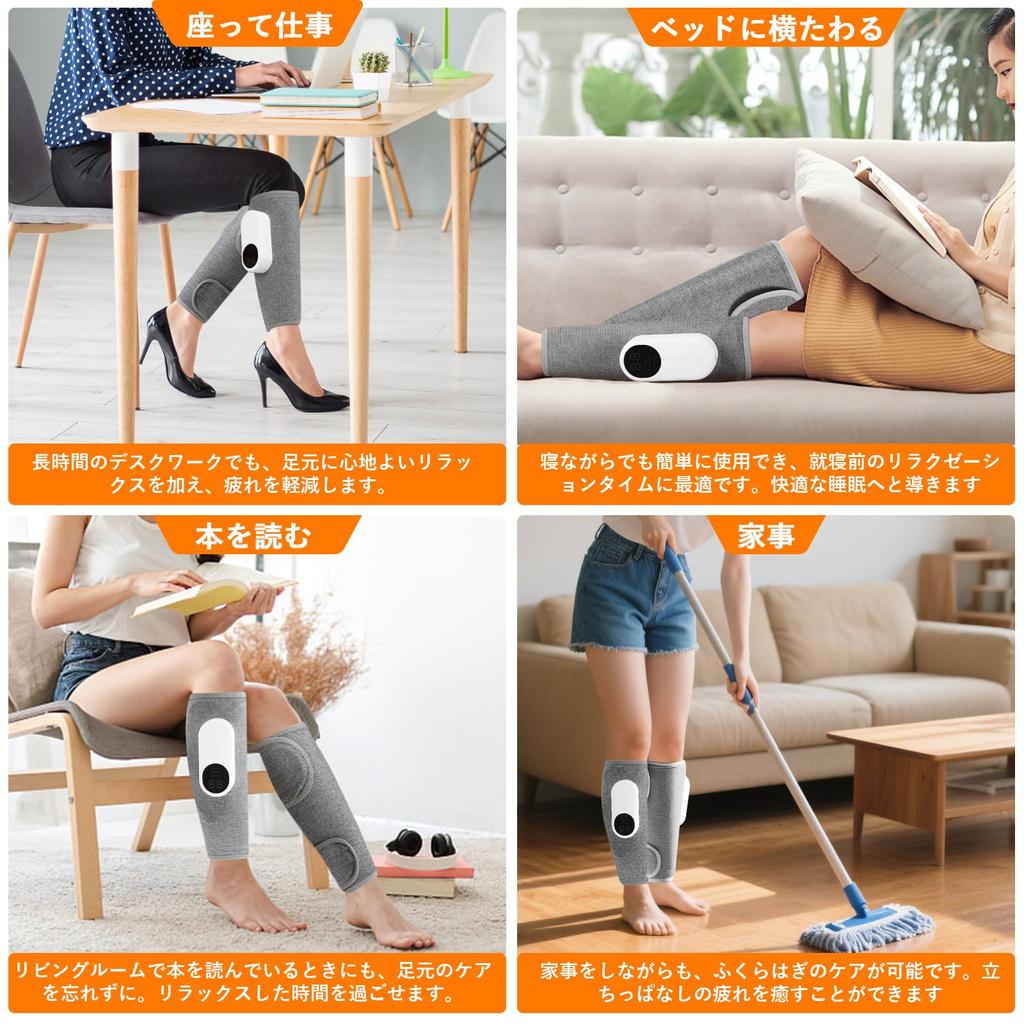 Waden-Luftdruck-Bein-USB 3 Temperatur und Intensität Leicht verstellbare Größe und tragbar und kompakt Perfektes Geschenk für Respekt vor den Alten Japanisch