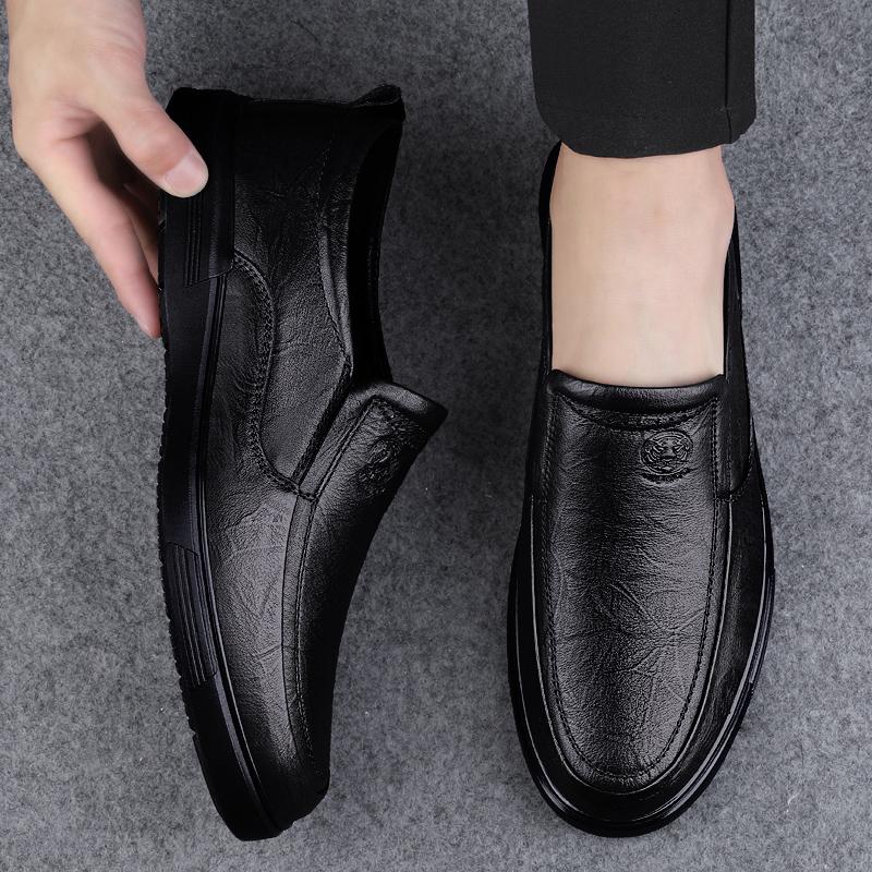 Leather Business Shoes Men Luxury Brand Mens Comfortable Loafers Handmade Men Casual Shoes New All-match Flats for Men
