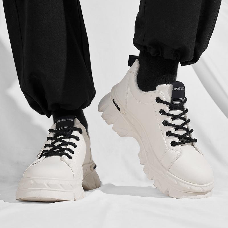 Nové Pánské Klasické Módní Nízké Tenisky na Skateboarding s Tlustou Podrážkou Pohodlné Měkké Podrážky Basketbalové Tenisky