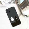 Cute Ghost Spooky Phone Case For IPhone 13 12 11 XS X 8 7 6 Plus Mini Pro Max SE 2022 Soft Black Phone Cover