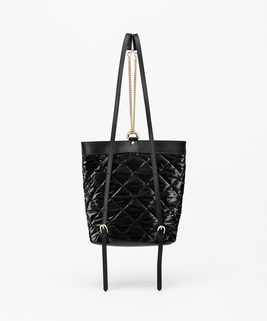 Jina In Ny 3-Way Use Elizabeth Mini Backpack [Black Combo]