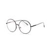 19518 Rahmen Metall Großer Rahmen Rund Flachspiegel Damen Große Gesichtsabdeckung Fleisch Retro Dünner Rahmen Brille Herren