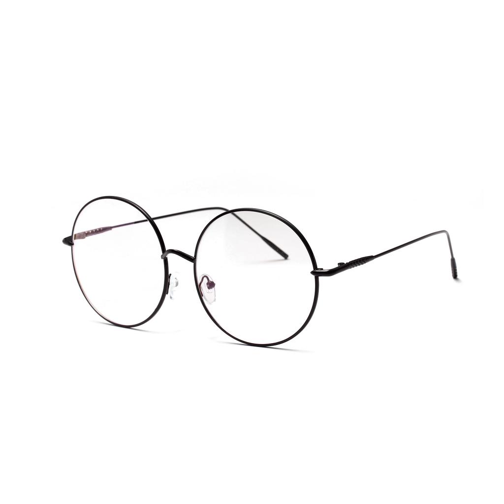 19518 Rahmen Metall Großer Rahmen Rund Flachspiegel Damen Große Gesichtsabdeckung Fleisch Retro Dünner Rahmen Brille Herren