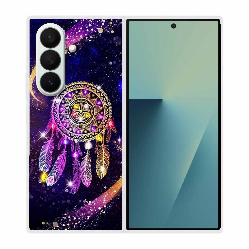 Coque For SAMSUNG Fold 7 5G Cases Animal Marble Clear Hard Phone Funda for Galaxy Z Fold7 5G Back Cover Zfold7 Transparent Shell