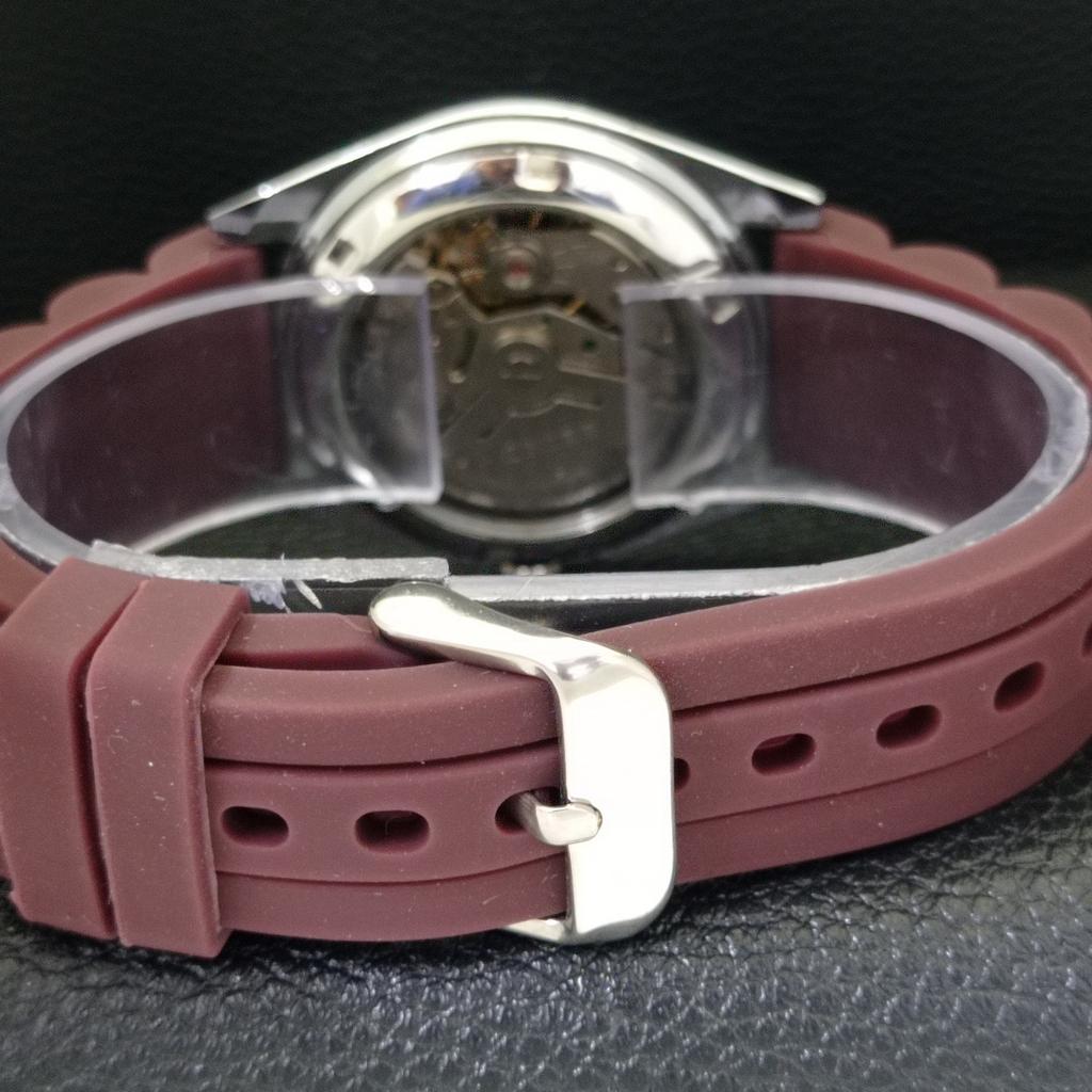 VINTAGE REFURBISHED SEIKO 5 AUTOMATIC 6309A JAPAN MENS RED DIAL WATCH A440855-4