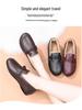 Autumn/Winter 2024 Soft Leather Slip-On Moccasins for Women