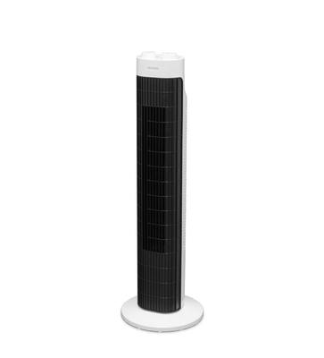 Risparmio Iris Ohyama Electric Tower Automatic Powerful Air 3 Livelli di Aria con Bianco Meccanico [Misure di Potenza] Ventilatore, Sottile, Oscillazione Sinistra/Destra, Soffiante,