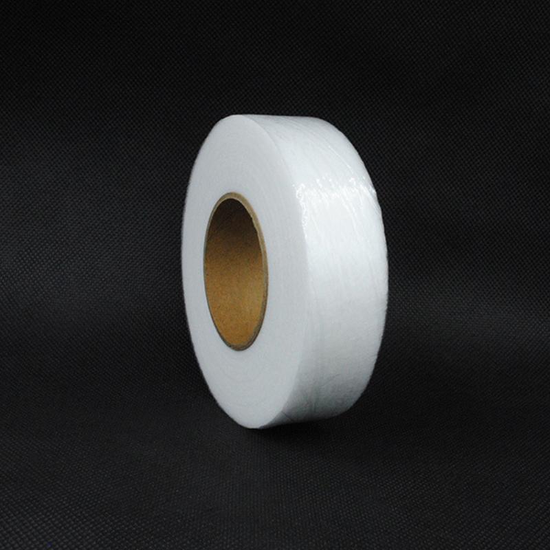 

1 рулон, 64 метра, черно-белая двухсторонняя клейкая ткань для подкладки одежды, лента для шитья с утюгом на подоле, флизелиновая паутина, аксессуары для шитья своими руками 3CM белый