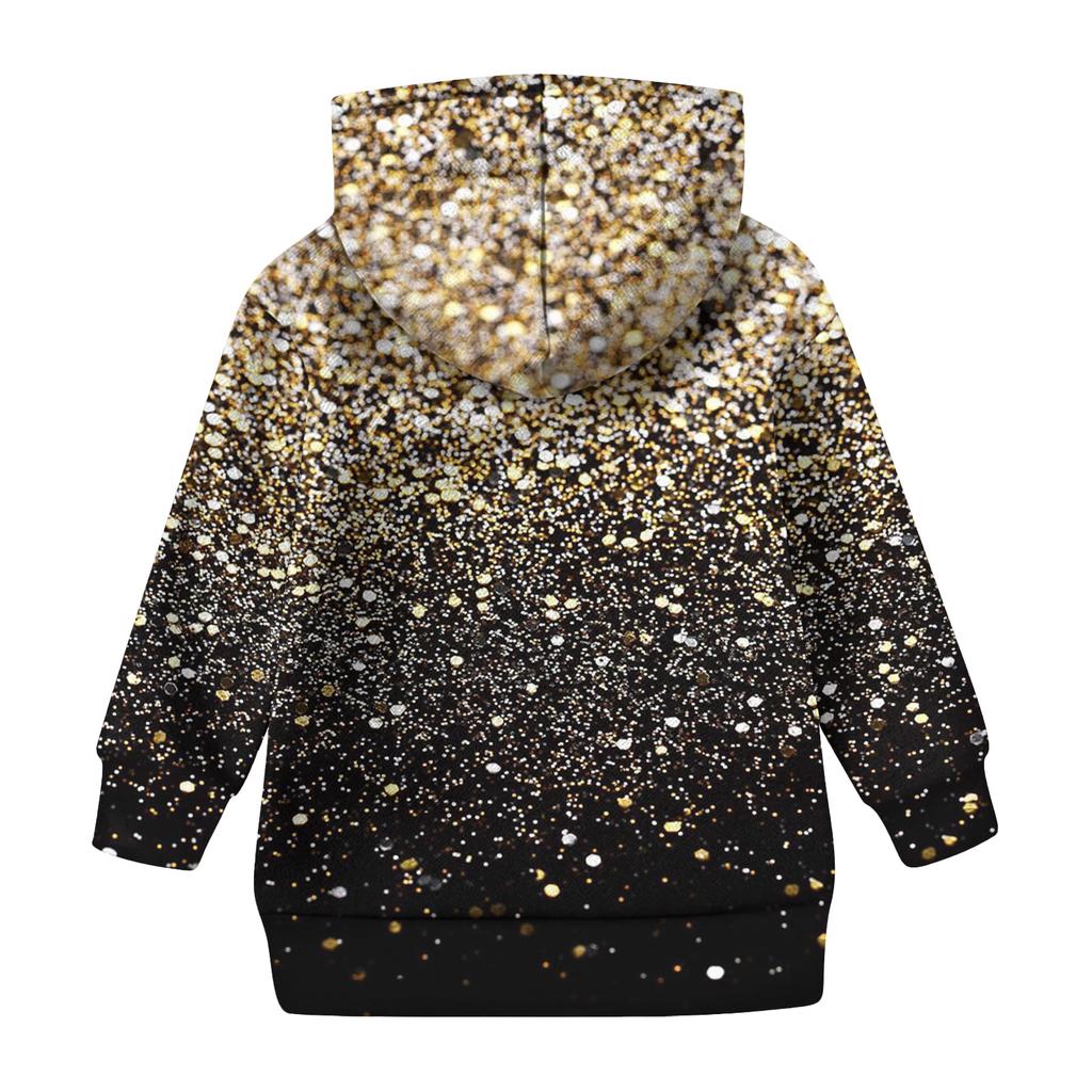 Dívčí mikina s kapucí a batikovaným vzorem - Pulovr s potiskem