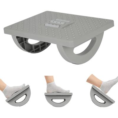 Fußstütze unter dem Schreibtisch Ergonomische Fußbank Portabilität Fußstütze mit Rollmassage zur Druckentlastung für Heimarbeitsplatz