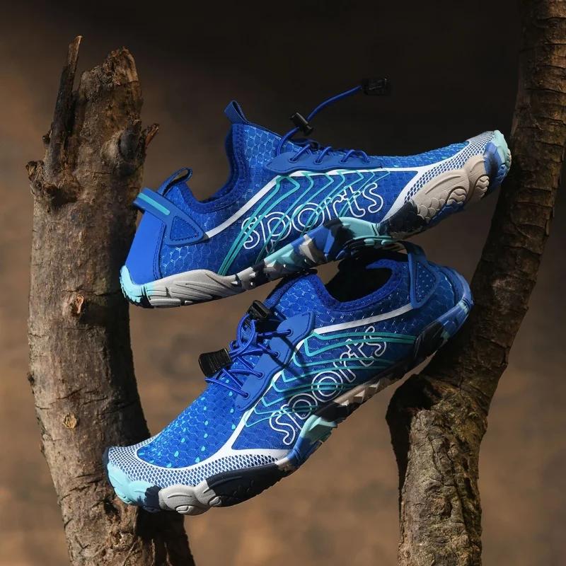 ELUVA  Barefoot Water Shoes Men's Aqua Shoes Quick Drying Anti-Slip Lightweight Outdoor Sports Shoes for Hiking Swimming Beach