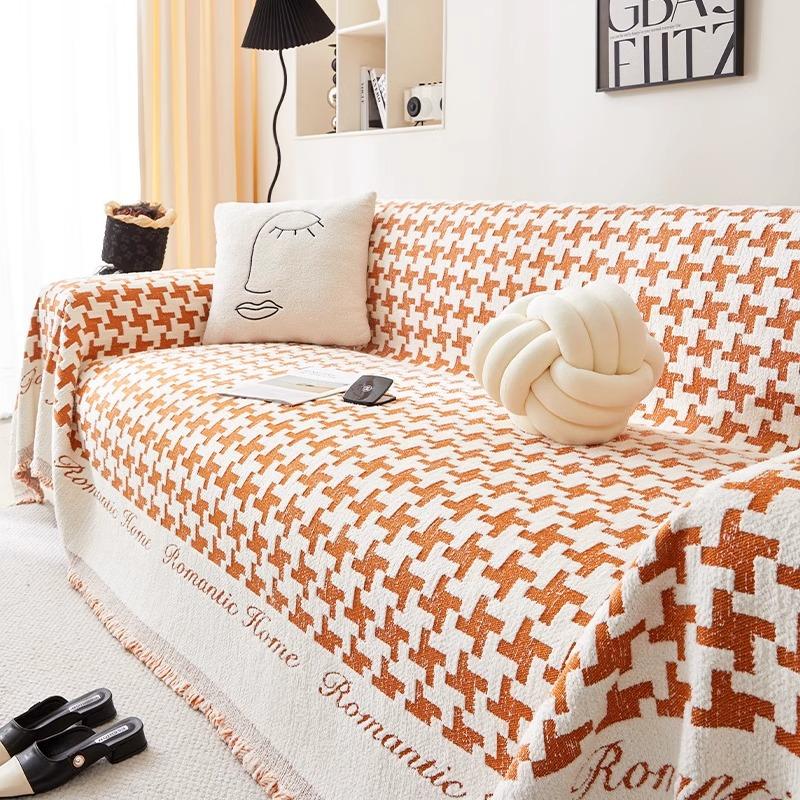 One Piece Full Cover Sofa Towel, All Season Universal Anti Slip Sofa Cover Blanket, Simple and Modern New Sofa Cover Fabric
