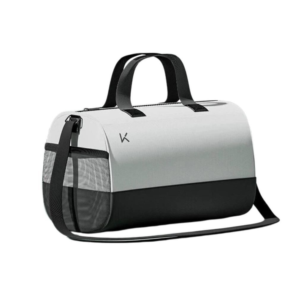 Keep Swimming Storage Bag, Travel Fitness Bag, Waterproof Sports Bag, Training Toiletry Bag, White-Black