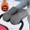 Windproof Waterproof Fleece-Lined Electric Bike Handlebar Covers for Winter Cycling