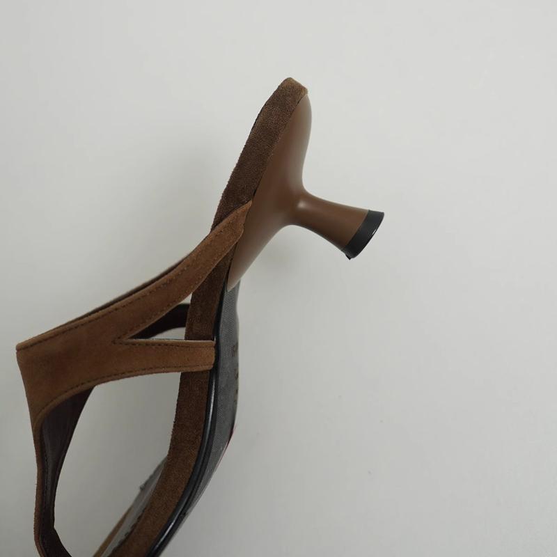 Mode 2025 Sommer Neu Damen Zehensteg High Heel Pantoletten Mode Kleid Slide Damen Outdoor Abendparty Sandalen Damenschuhe