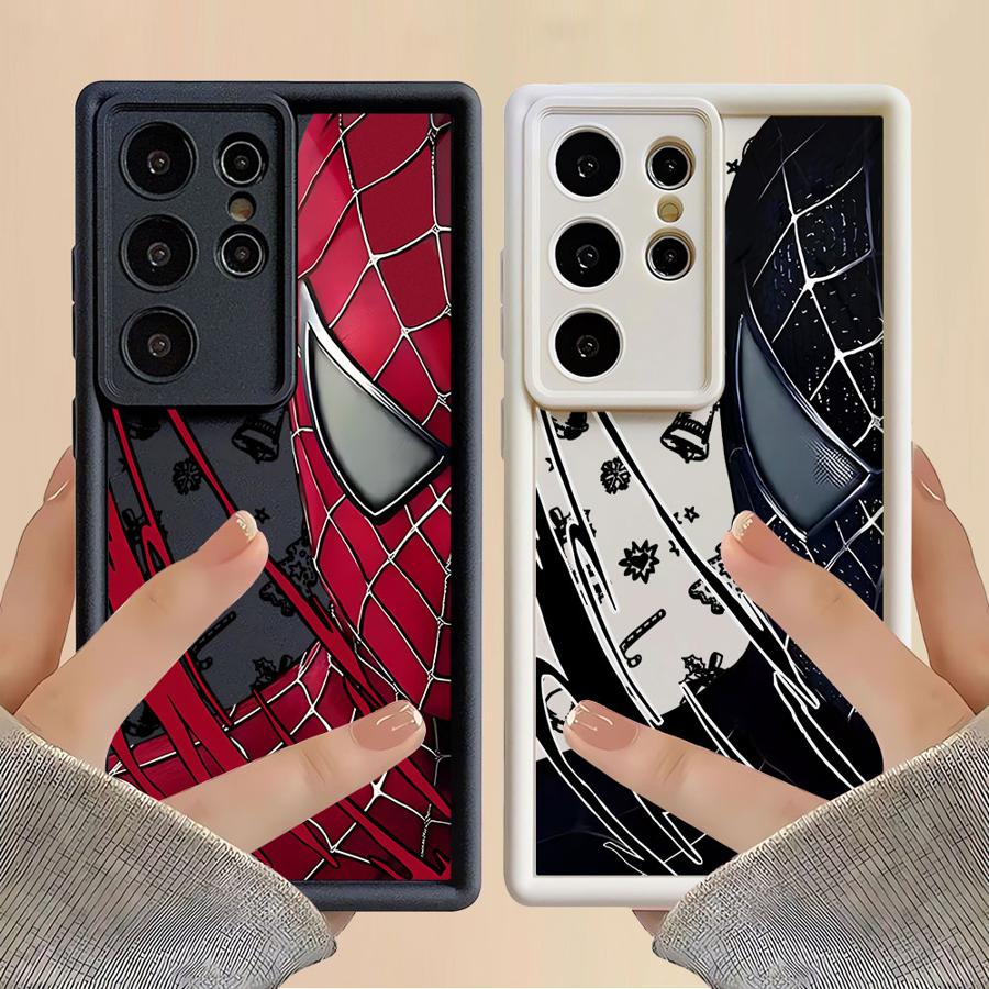 Marvel Spider Man Christmas Case for Samsung Galaxy S24 Plus S25 Edge S21 S25 Ultra S22 S23 FE S24Ultra S20FE Soft Shell