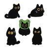 Stylish Black Cats Metal Pin Jewelry Clothes Accessories Gift For Friend Family Versatile Decoration For Clothing Hat