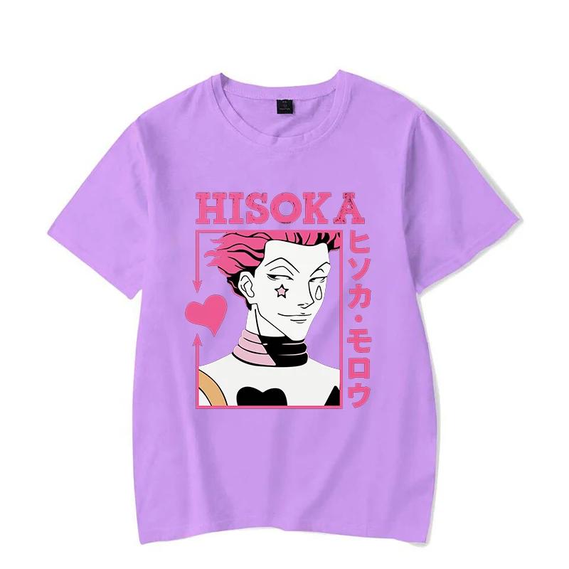 New Hot Anime Hisoka Printed Shirt Women's Men's Casual Personality T-shirt Y2k Summer T-shirt Tops