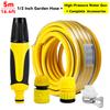 360° Rotatable High-Pressure Water Gun Adjustable Multi-Spray Nozzle with Hose Kit for Garden Watering Car Wash Balcony Cleaning