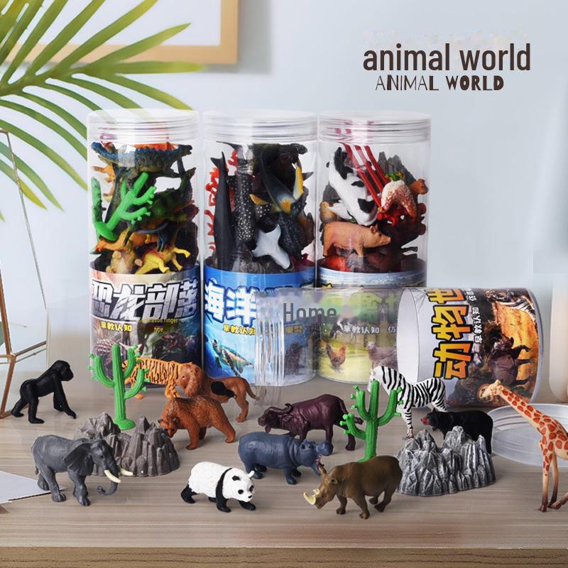 Set de modele de dinozauri Jurassic cu gel moale - Jucării din lumea oceanică cu animale sălbatice pentru copii