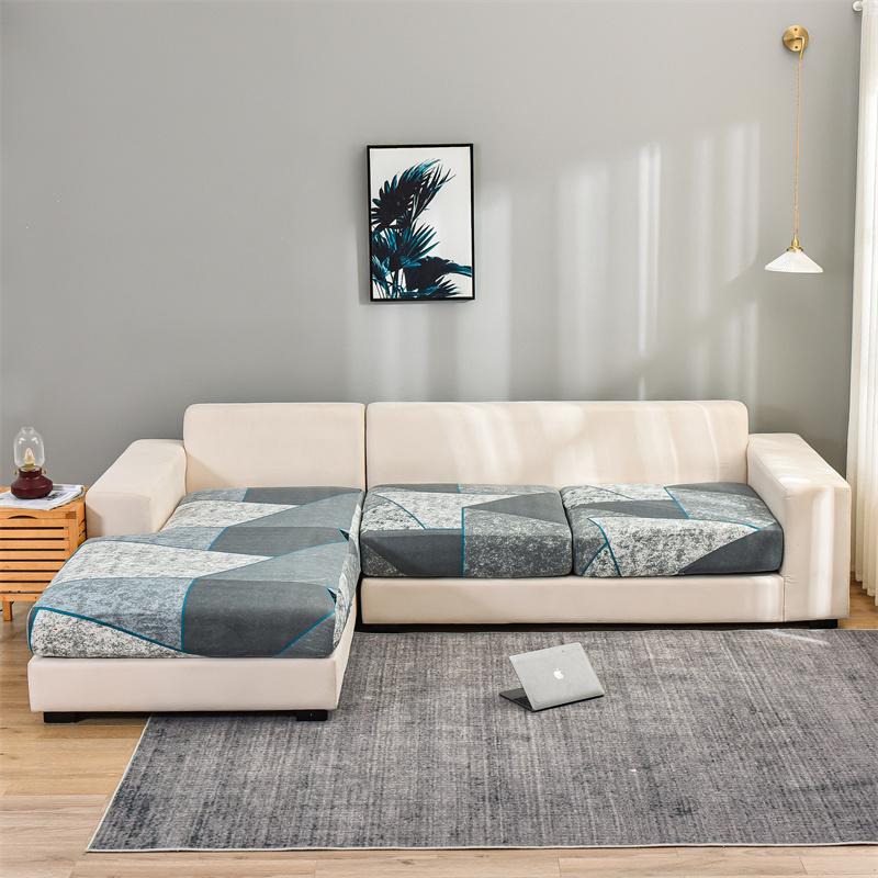 Stretch Floral Sofa Seat Cushion Cover Elastic Sofa Covers For Living Room Armchair Couch Cover L-Shape Sofa Cover Removable