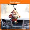 Christmas Running Themed Santa Claus Pattern Acrylic Pendant For Decor Holiday