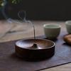 Incense Burner Incense Holder Hand Carving Circular Design Decorative Accessories for Home Office Study Living Room Meditation