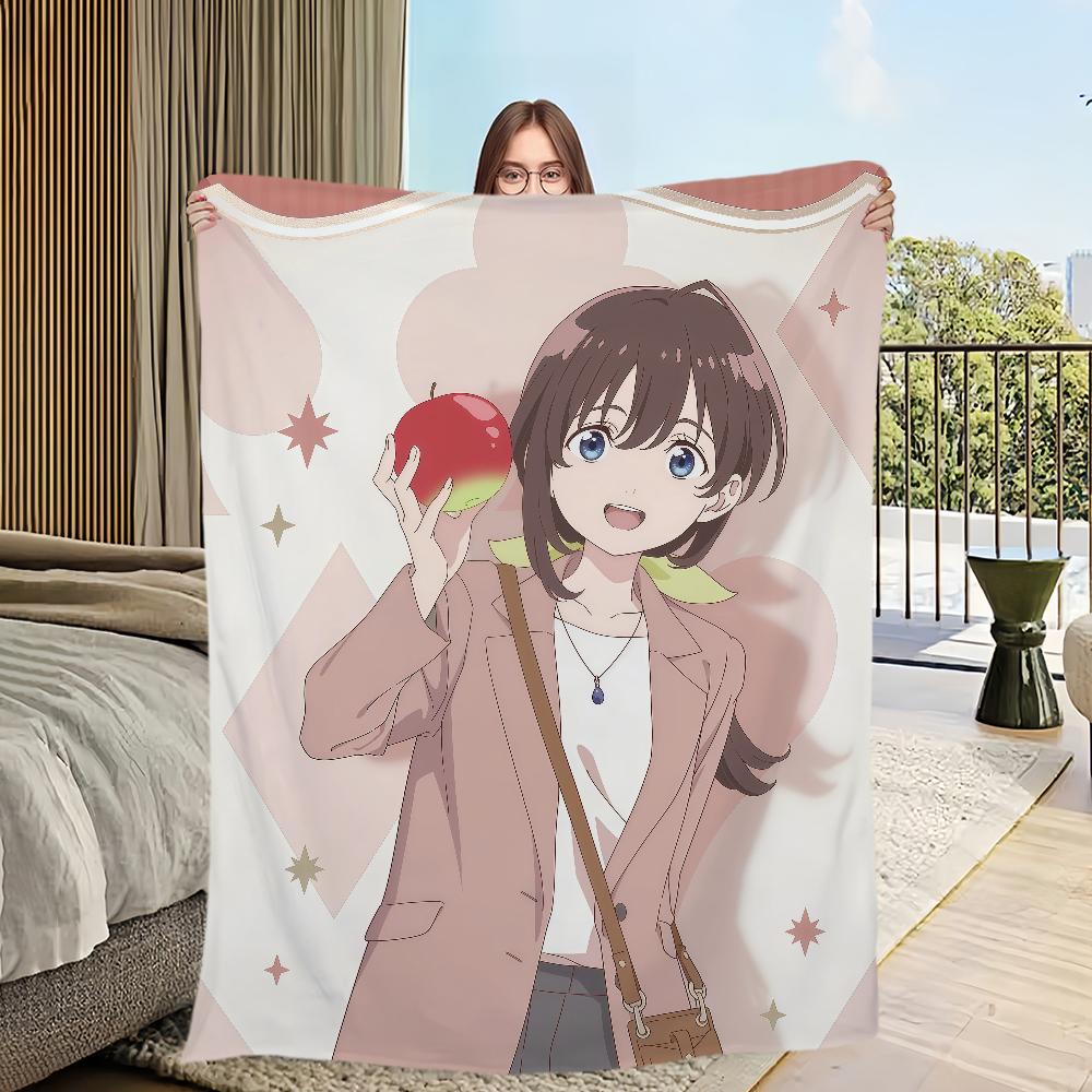 anime cartoon cute d-Dive in w-Wonderland Flannel warm soft plush blanket sofa living room hogar office bedroom travel gift home