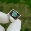 Gift For Her Natural Aquamarine Rough Solitaire Adjustable Ring 925 Silver