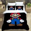 Comfortable Bedding Set, 3D Cartoon Mario Three-piece Set, Including Duvet Cover and Pillowcases.
