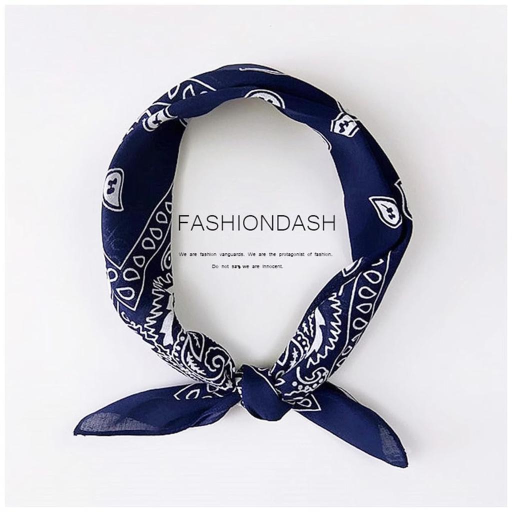 kakatrend Bandana Paisley Cotton 100% Adult Navy Unisex 55cm x 55cm