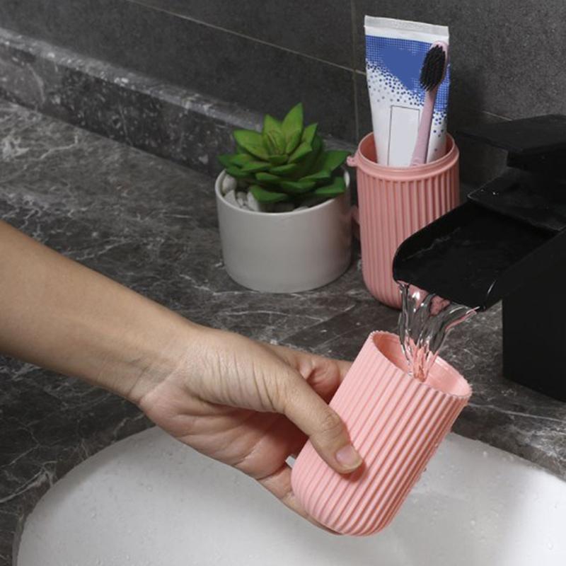 Portable Toothbrush Cup Bathroom Toothpaste Holder Storage Case Storage Cup