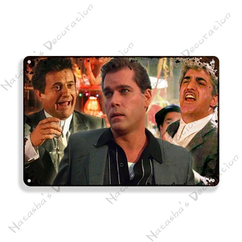 1990 American Movie Goodfellas Metal Tin Sign Vintage Metal Poster Home Bar Metal Signs Garage Metal Plate Retro Wall Decor