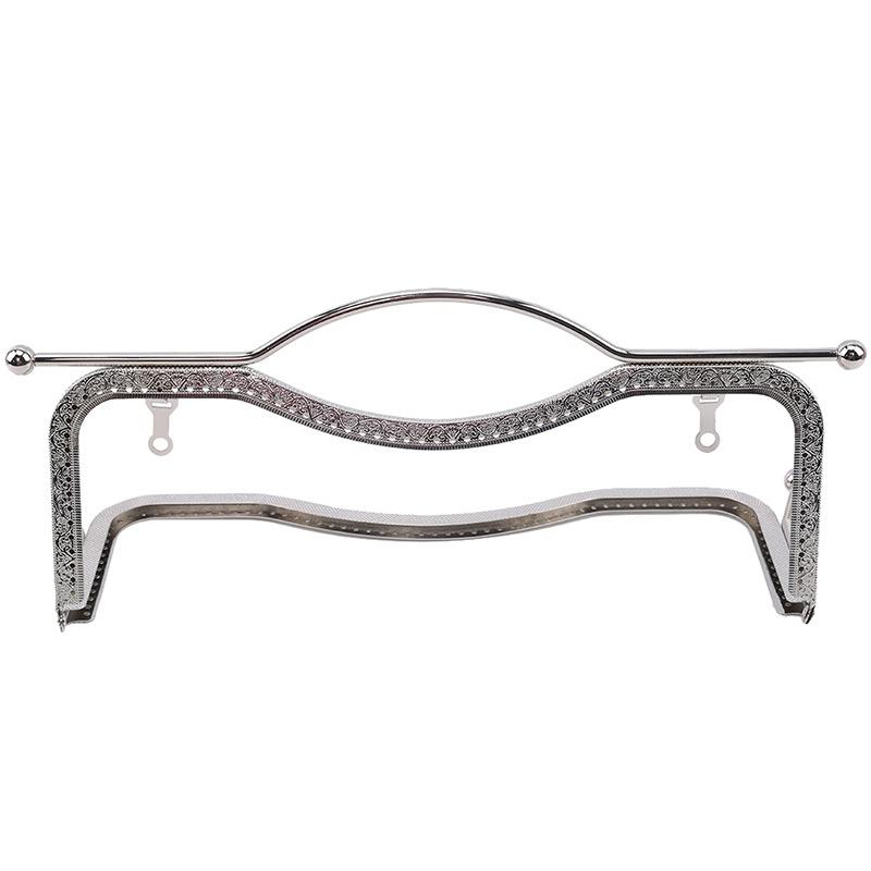 

Vintage Purse Clasp Frame Bag Kiss Clasp Lock Metal Purse Frame For DIY Craft Purse Bag Making High Quality Garment Accessories серебряный