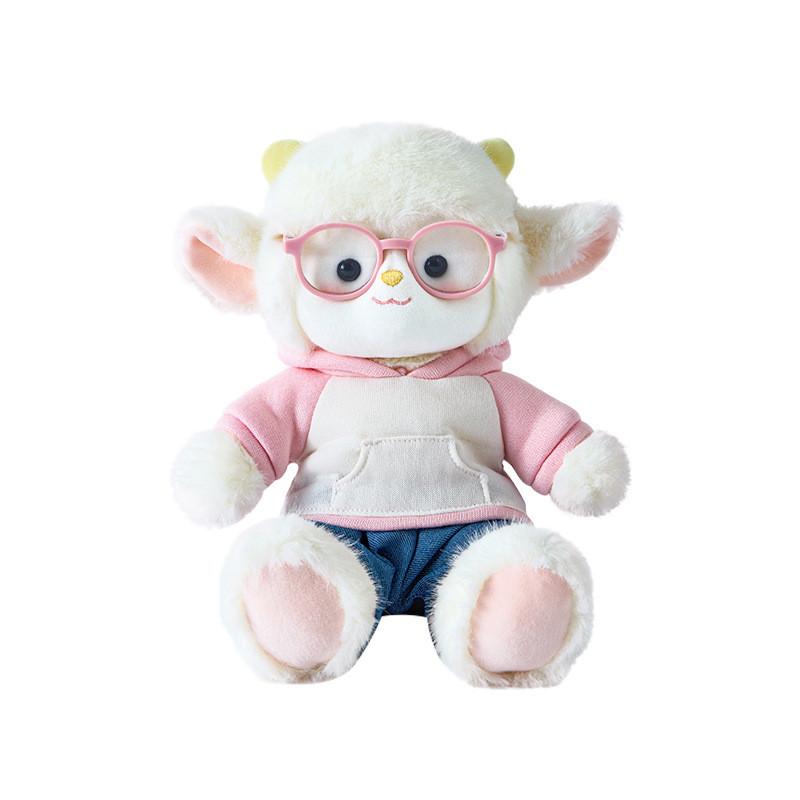 Love Sports Sheep Plush Toy With Soft Short Pile For Kids Room Decor And Comfort