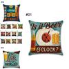 Linen 18" Cotton Pillow Case Vintage Beer Wine Bottle Sofa Throw Cover Cushion
