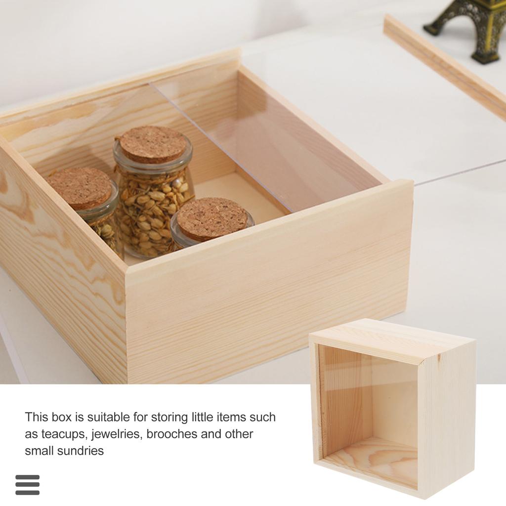 Unfinished Blank Wooden Storage Jewelry Box Jewelry Jewelry Box Treasure Keepsake case Chest Gifts Packing box