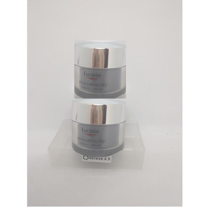 Eucerin Hyaluronic 3X Night Cream for All Skin 50ml 1+1 Total 100ml (44255091)