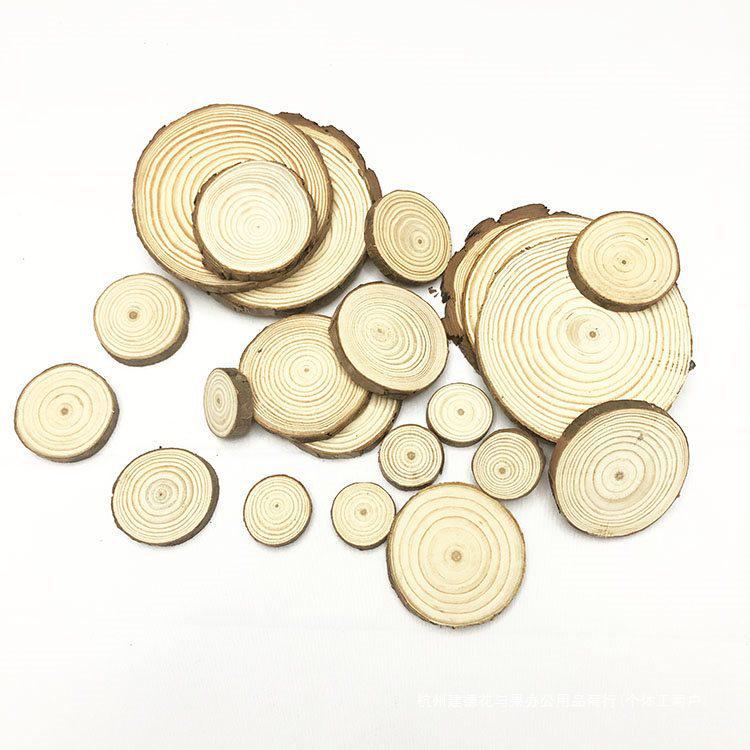 Log Slice Background Wall Décor for Children's DIY Creative Kindergarten Art