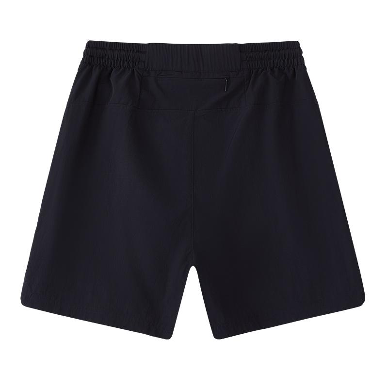 FILA FUSION Casual Shorts Men's Jet Black Moderate Straight Fit Pants T11M435806FBK