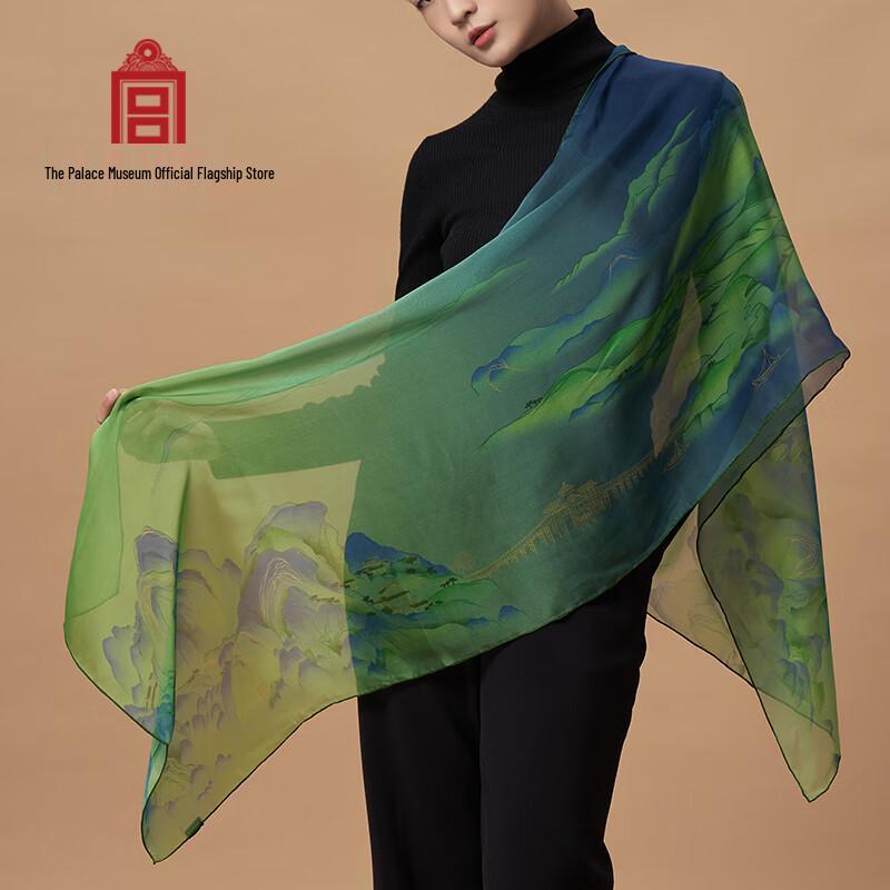 

Шелковый шарф Gongli Forbidden City Rivers & Mountains из 100% шелка тутового шелкопряда