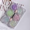 6Pcs/Set Sparkly Colorful Eye Glitter Gel Heart Star Moon Sequins Festival Glitter Body Nail Glitter Gel Face Hair