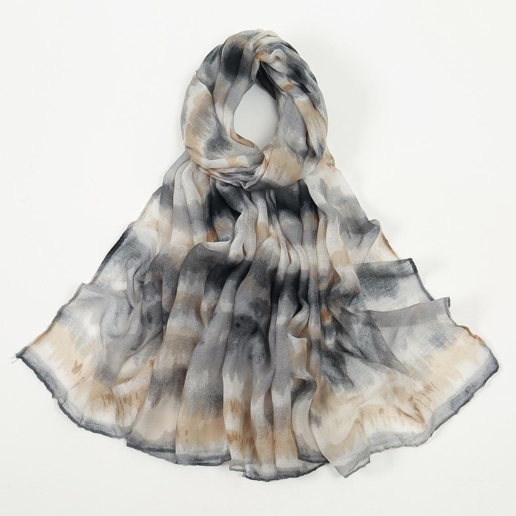 Newest Fashion Color Blending Volie Hijab Scarf Women Shawl Scarf Head Wrap Pashmina Stole Bufandas Maylasia Tudung Scarf