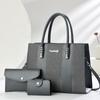 Atmosphärisches einfaches Spleiß-Dreiteile-Set, große Kapazität, leichte Luxustextur, fortschrittlicher Sinn, vielseitige Tasche für Pendeln und Ausgehen
