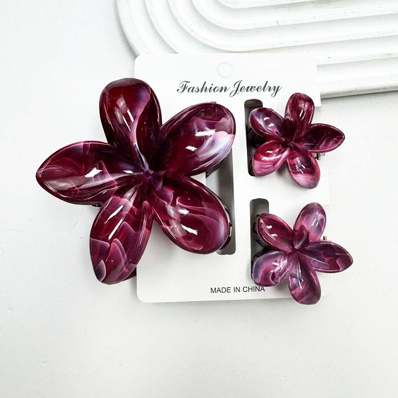 

Заколка-краб для волос с цветком плюмерии - Модный аксессуар для волос для женщин