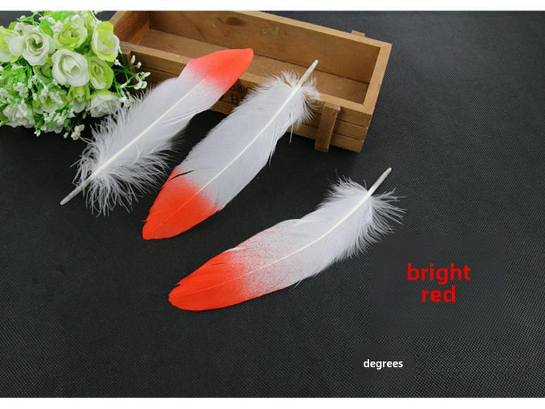 DIY Feather Jewelry Accessories: Large Floating Gold Feather, Small Straight Knife, Spray Gold Gradient Feather