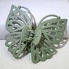 9cm Sweet Women Girl Young Fashion Gift Back Head Clip Hairpin Candy Color Single Layer Hollow Wing Antennae Butterfly Hair Claw
